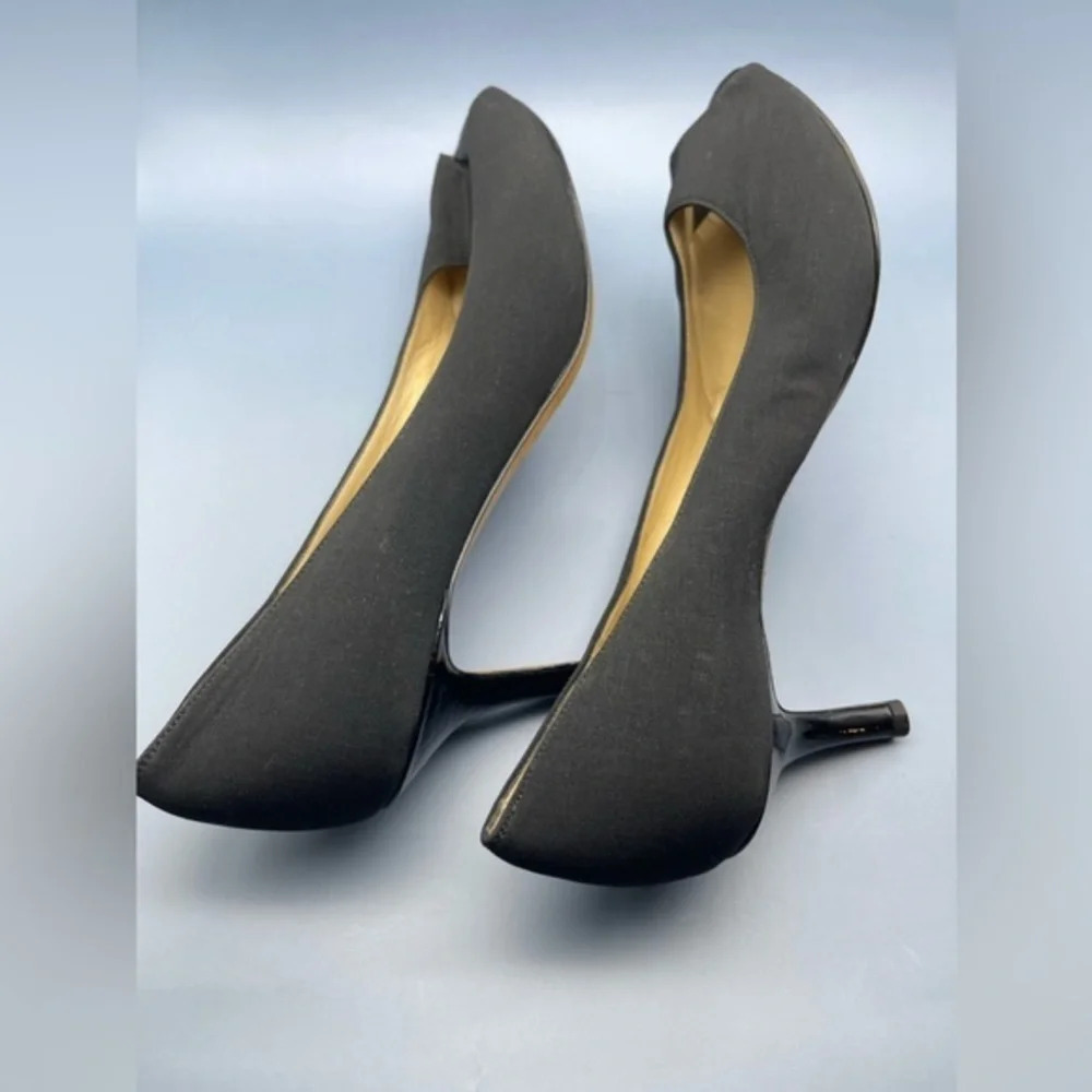 Bruno Magli Novati Peep Toe Kitten Heel Pumps, Black, Size 10, NWOT - Picture 8 of 9